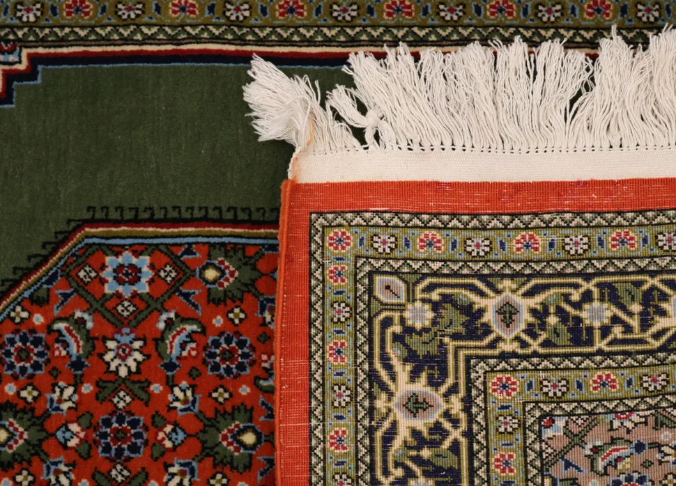 Handwoven Persian Qum Rug